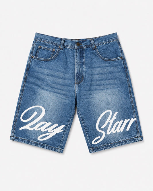 Light Wash Blue Denim Jorts